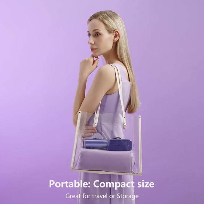 G5 Steam 2-in-1 Professional Handheld Steamer for Clothes,Iron for Clothes, Just 1lbs Lightly, 10 Minutes of Continuous Steam 1200W Light Steam Iron for Travel and Home (Purple)