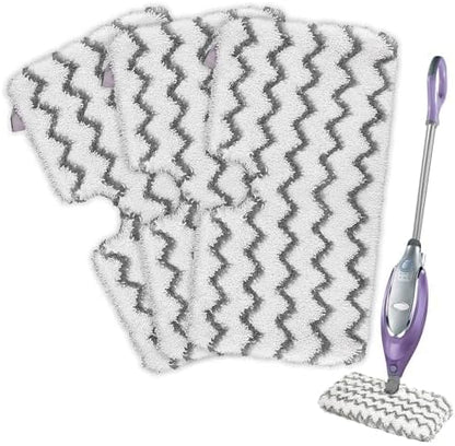 3 Pack Steam Mop Replacement Pads, Microfiber Steam Mop Pads with Scrub Strips, Compatible with Shark Steam Pocket Mop S3500 Series (S3501, S3601, S3901), Washable Pads for Sealed Hard Floors