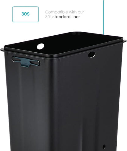 Home Zone Living 8 Gallon Kitchen Trash Bags with Drawstring Handles, Heavy Duty Custom Fit Design for Standard 30 Liter Kitchen Trash Cans, Code 30S, 60 Count (Pack of 2)