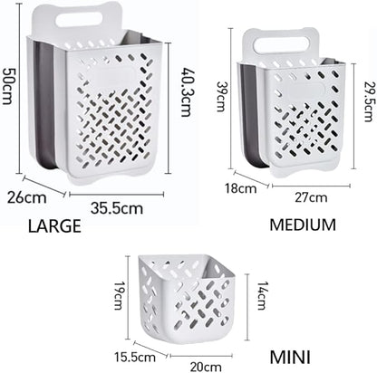Collapsible Laundry Basket- Large Laundry Basket Hamper with 2 Handles- Space Saving Foldable Storage Container/Organizer (Large)
