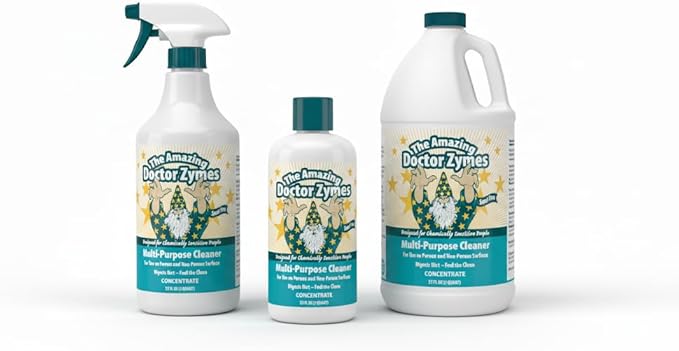 Multi-Purpose Cleaner – All Purpose Enzyme-Based Cleaner & Natural Disinfectant Spray – Non-Toxic, Chemical-Free, Scent Free, Child & Pet Safe Household Cleaner For People With Chemical Sensitivities