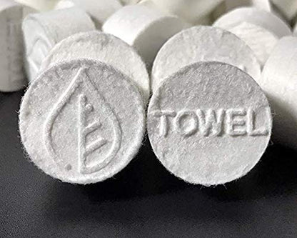 Coin Tissues | 50 Pack with 5 Carrying Cases | Toilet Paper Tablets | Compressed Towels | Expandable Wipes | Soft & Odor Free