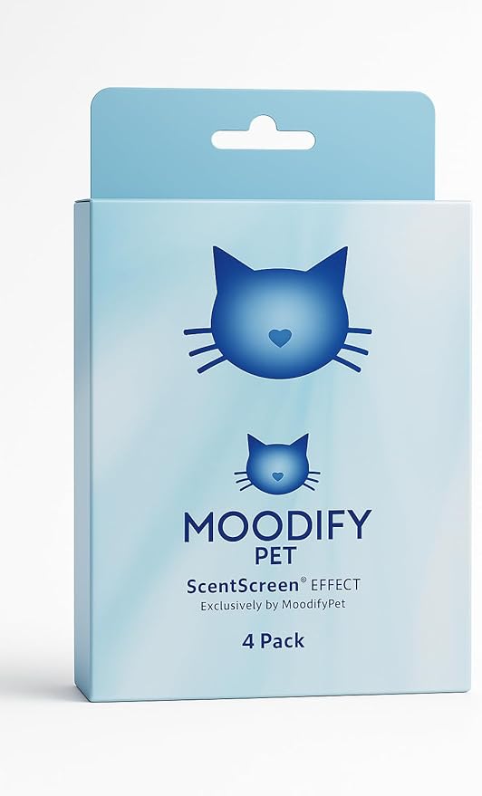 MoodifyPet Cat Litter Odor Pet Odor Eliminator For Home, 12-Pack – Hangable Odor Absorber with Patented Advanced Neutralisation Tech – Cat Scent Eliminator, Lasts Up To 30 Days, Safe for Pets & Kids