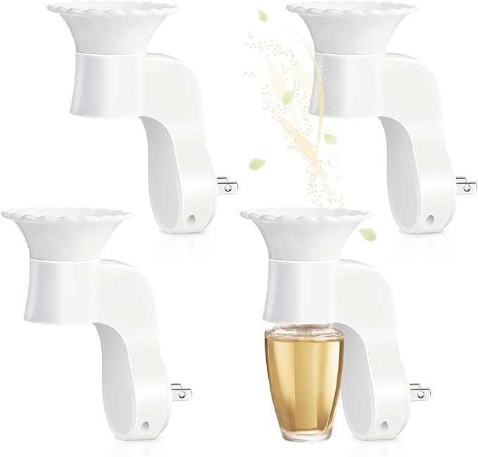 SCENTORINI Wall Fragrance Plug in, 4 Pack Rotatable WallFlower Plug in Compatible with Bath and Body Works WallFlower Fragrance Refills, ETL Certified, Fragrance Diffuser Plug for Home, Room, Office