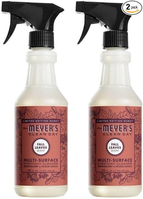 Mrs. MEYER'S CLEAN DAY Multi-Surface Everyday Cleaner, Fall Leaves, 16 Fl Oz (Pack of 2)