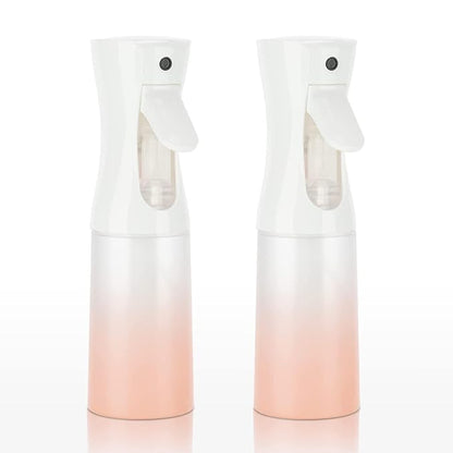 Spray Bottle for Hair (6.8OZ /200ML) Continuous Ultra Fine Mist Sprayer for Hair, Salons, Barber, Plants, Skin Care, Cleaning 2 Pack MATTE PINK
