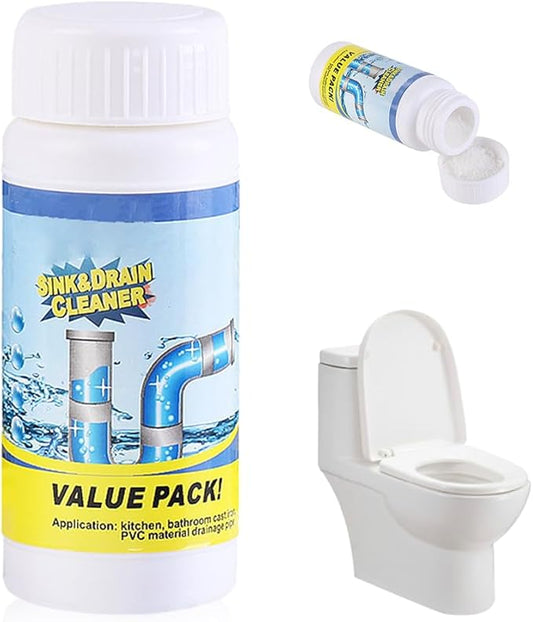2026 New Sink Drain Cleaner, Multi-functional Sink and Drain Cleaner Powder Cleaning, Drains Cleaner Foam Cleaner, Powerful Pipe Dredging Agent for Kitchen Toilet (1Pc)