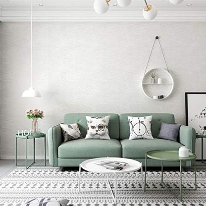 Cohoo Home Silk White Wallpaper Peel and Stick Contact Paper White Textured Contact Paper for Cabinets Self Adhesive Removable Wallpaper for Bedroom Wall Sticky Waterproof Shelf Liner 15.7inW 118inL