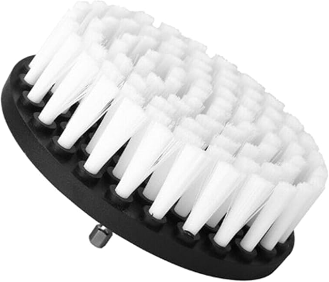 Thereisno Drill Cleaning Brushes Soft Drill Brush Attachment for Cleaning Carpet Leathers Upholstery Drill Soft Brush Replacement Drill Brush