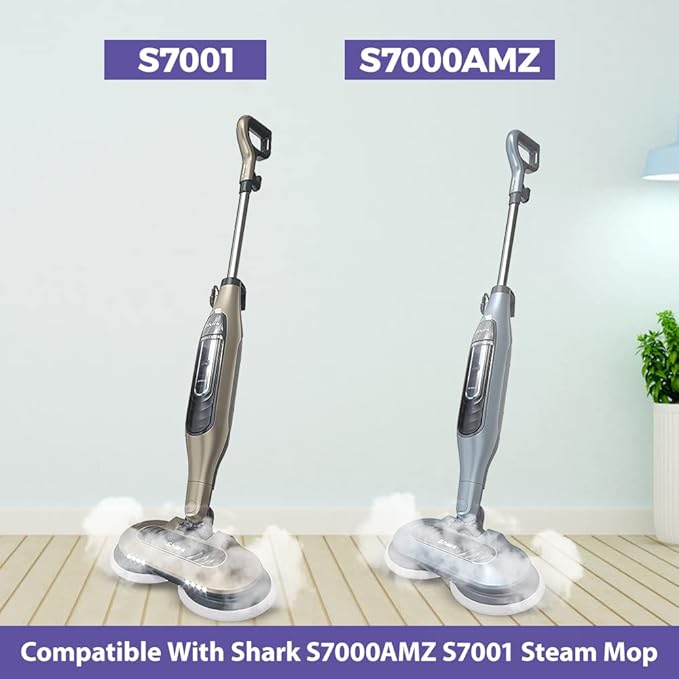Replacement Steam Mop Pads for Shark Steam Mop Pads Compatible with Shark S7000AMZ S7000 S7001 S7001TGT S7000 Series Steam & Scrub All-in-One Hard Floor Steam Mop (10-PACK)