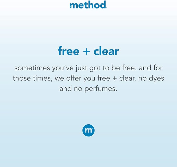 Method Laundry Detergent Packs; Fragrance Free + Clear; Stain Remover that Works in Hot & Cold Water; 42 Packs per Bag; 2 Pack (84 Loads); Packaging May Vary