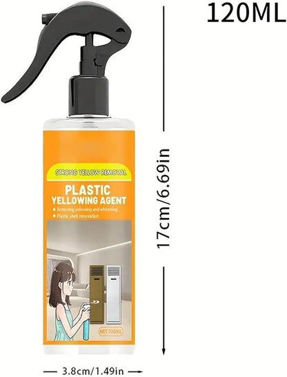 Fridge Cleaner – Yellowing Remover Foam Spray, Appliance Cleaner for Kitchen, Surfaces with Heavy-Duty Degreasing Action, Perfect for Stainless Steel, Oven, Sink, Shower Door, 120 ML