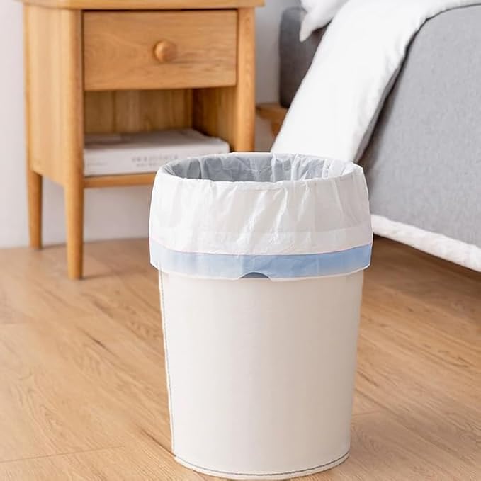 Small Trash Bags 4 Gallon - 150 Count Drawstring 4 Gallon Trash Bag, Tear-Free 4 Gal Small Garbage Bags for Office Bedroom Bathroom Trash Bags, Unscented White 4 Gal Trash Can Liners