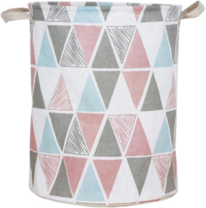 1PC Folding Laundry Basket Round Storage Bin Bag Large Hamper Collapsible Clothes Toy Basket Bucket Organizer Large Capacity