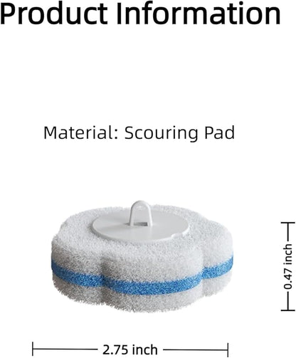 48 Count Disposable Toilet Brush Refill Pads, Disposable Toilet Bowl Wand Refills, Toilet Cleaning Refills, Toilet Scrubber Refills, Brush Head Replacement
