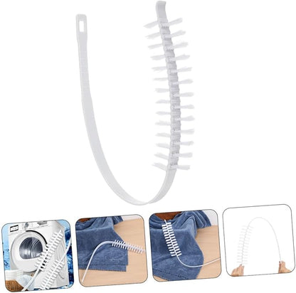 TEHAUX 2pcs Washing Machine Brush Set Long Hair Washer Tool for Inner Drum and Agitator Effective Washing Machine Cleaning Accessories