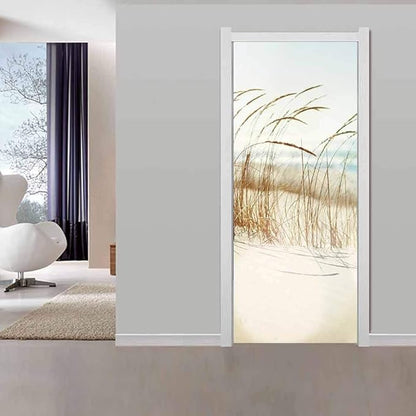 3D Door Stickers - Sirte Dunes Peel & Stick Wallpaper Removable PVC Waterproof Bedroom Living Room Decoration 37.4"x84.6"