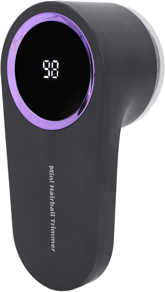HEEPDD Fabric Shaver Electric Lint Remover with Digital Display, Lint Removers Digital Display, Heavy Duty ABS Plastic and Stainless Steel Vane/Wing for Clothes Furniture Sweater Couch (Grey)