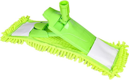 4Pcs Soft Flat Mop Refill Pads, High Absorption Cloth for Multi-Surface Floor Cleaning, 15.35-inch Board Compatible, Green