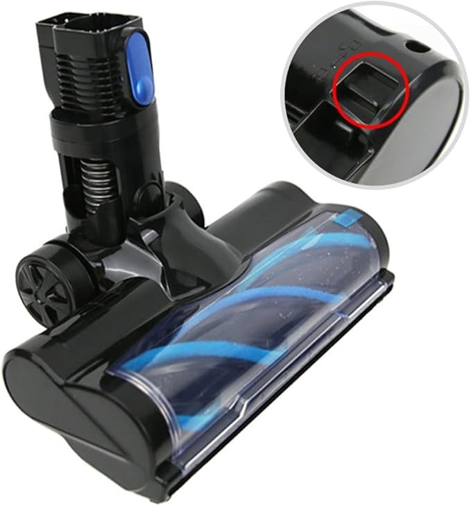 Carpet Brush Assembly with Roller Brush Spare Parts for INSE Vacuum Cleaner, Electric Floor Brush Replacement, Depth Efficient Dust Cleaning, Side Brush for Corners and Edges