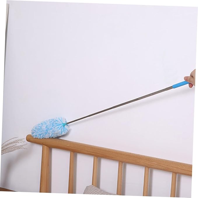 Extendable Microfiber Duster with Bendable Head Household Cleaning Tool for Dusting Blinds Furniture and Windows Material for Long Term Use