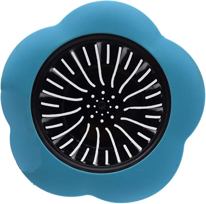 Kitchen Sink Strainer 4 Pack, Pouring strainers，Drain FilterLarge Wide Rim 4.5" Diameter (4.5" Diameter, 4 Color)