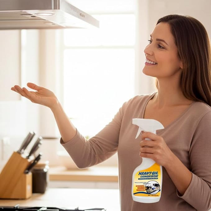 Heavy Oil Cleaner Stain, 2026 Upgrade All Purpose Kitchens Heavy Oil Cleaning Agent, Grease Remover, Multipurpose Kitchen Cleaner Spray for Countertops, Ovens, and Appliances (white)
