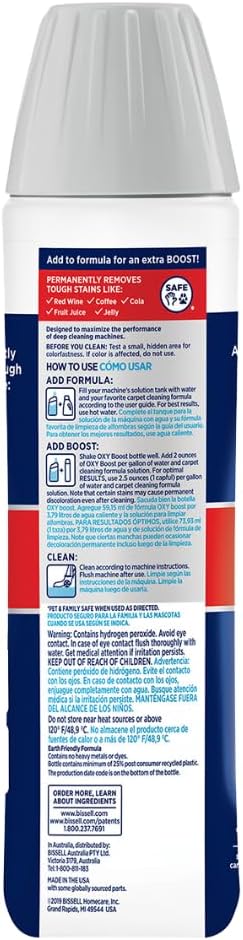 Bissell Oxy Boost Carpet Cleaning Formula Enhancer 16 fl oz (Pack of 2)