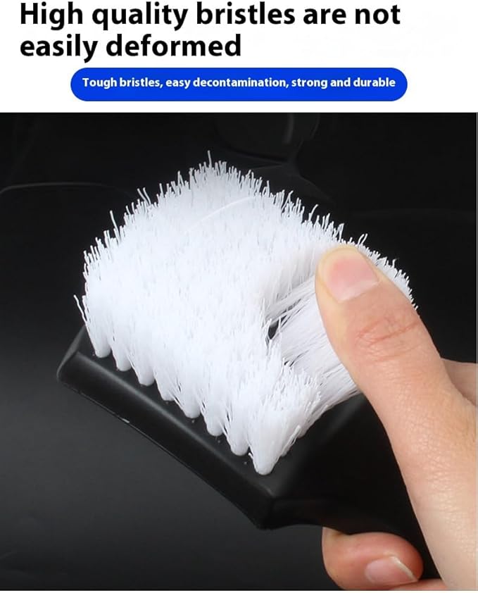 8.3" Car Tire Wash Brush, Carpet Cleaning and Scrub Brush for Floor Mats, Car Detailing Brushes Hard Bristles Wheel Brush for Car Interior and Home, Wheels, Rims, Motorcycles, Bicycles (Black)