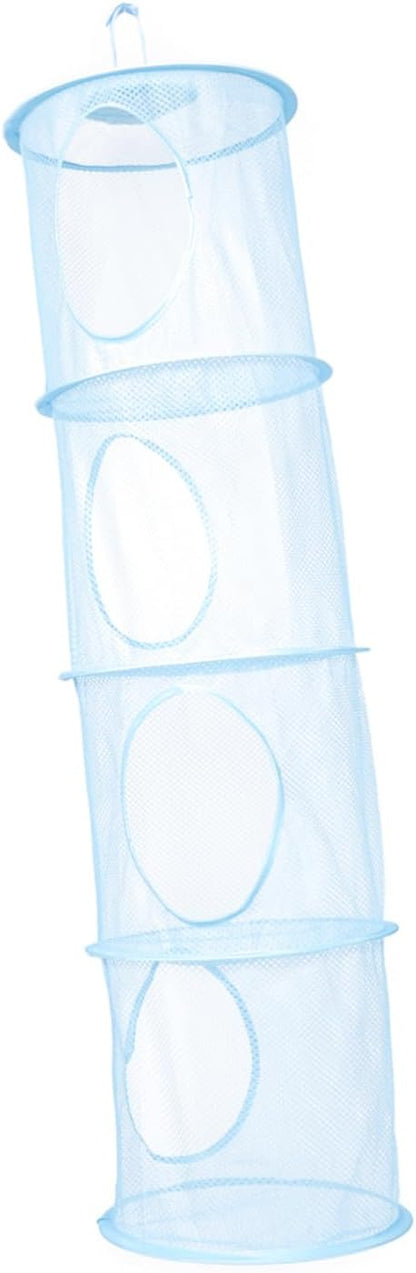 1Pc Hanging Laundry Basket Breathable Compartment Organizer for Clothes Sundries Convenient Storage