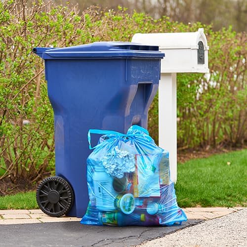 Hefty Blue Trash Bags,Blue,13 Gallon,60 Count (Pack of 6)