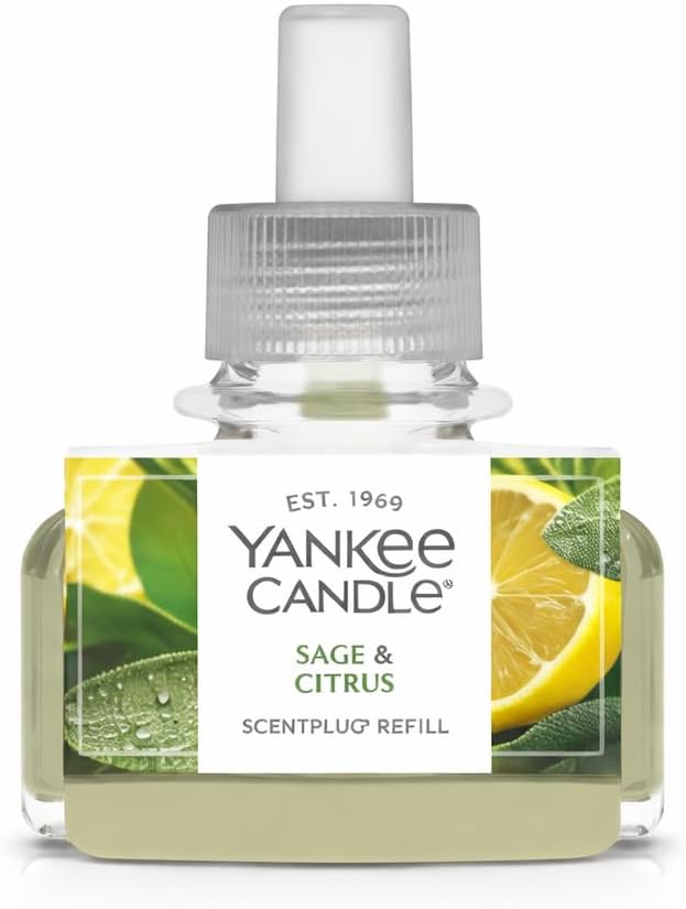 Yankee Candle ScentPlug Refills - Midsummer Night, Sage & Citrus, Coconut Beach, Sun & Sand (Pack of 4)