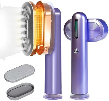 Heapsion Steamer for Clothes, 2-in-1 Portable Handheld Garment Steamer & Iron with Self-Cleaning, 1200W Powerful & 30s Fast Heat-Up, Large Ceramic Panel, for Travel, Home and Office Use Mini, Purple