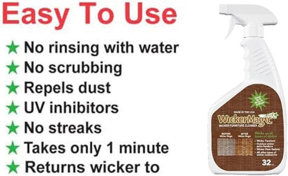 SCREEN MAGIC WM32T Wicker Magic Cleaner Trigger Sprayer 2 Pack