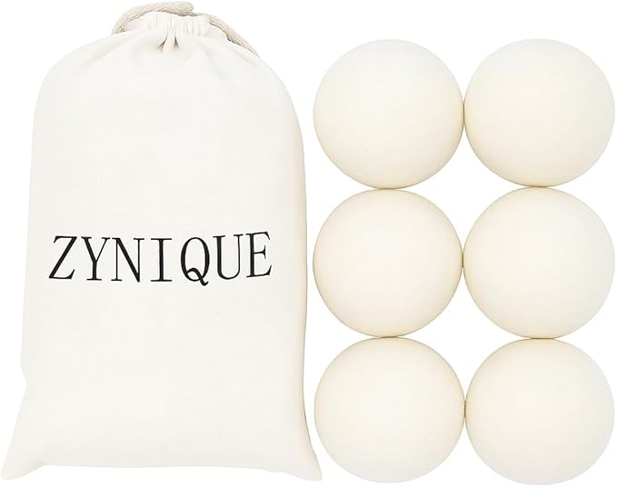 Wool Dryer Balls Pack of Six – Organic Reusable Laundry Softener Wool Dryer Balls