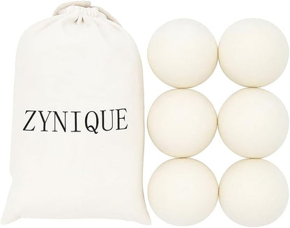 Wool Dryer Balls Pack of Six – Organic Reusable Laundry Softener Wool Dryer Balls