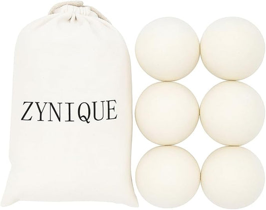 Wool Dryer Balls Pack of Six – Organic Reusable Laundry Softener Wool Dryer Balls