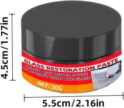 Glass Scratch Eraser,Car Glass Polishing Cleaner | Vehicles Scratch Remover Polish Paste - for Mirror Shower Doors for Truck Automotive RV Outdoor Road Trips Pickup Parking Bathroom