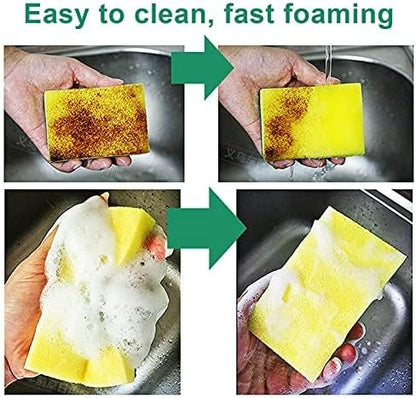 Sponge Individually Wrapped Kitchen Dishwashing Sponge, Non Scratch Scouring Pad, Odor-Free Sponge Wipes for Travel Apartments(Green 800 Pack)