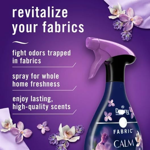 Feb~reze Fabric Spray Air Freshener, Odor-Fighting Fabric Refresher, Downys Calm, Lavender & Vanilla Bean 27 fl oz