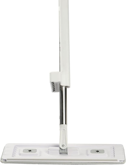 VEVOR Flat Mop, Self Wringing, Microfiber Floor Cleaner with 4 Reusable & Washable Pads for Dry & Wet Floor Cleaning, Microfiber Flat Mop with Stainless Steel Handle for Hardwood Laminate Tile Vinyl