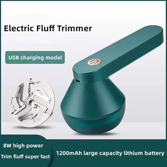 Electric Lint Remover Rechargeable - Temperamenty Electric Lint Remover Rechargeable for Clothes, Vigorshaver 2.0 - Electric Lint Remover & Fabric Shaver (Green)