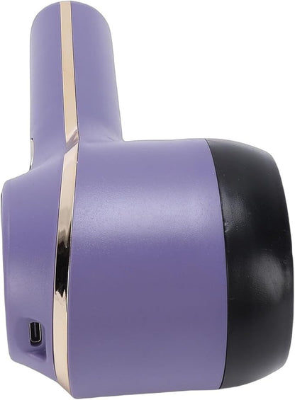Sorandy Fabric Shaver, Electric Lint Remover Rechargeable with 3 Speeds, Digital Display 6 Leaf Blades Portable Sweater Defuzzer, Ideal for Clothes, Furniture, Sweater & Blanket (Purple)