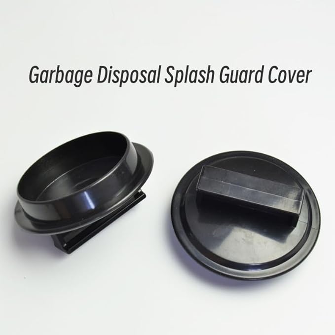 3 Pcs Garbage Disposal Splash Guard Set – Includes 2 Rubber Sink Splash Guards & 1 Disposal Cover – 3-Inch Universal Fit for Waste King, Whirlaway, GE, Sinkmaster, and Other Standard Models
