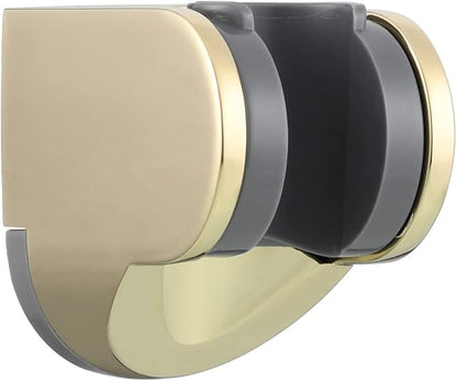 Tecmolog Adjustable Shower Head Holder Wall Mount Handheld Shower Bracket Plastic for Bathroom, Zirconium Gold, ST01J1