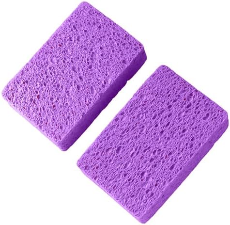 36 - Pack Non-Scratch Scrub Sponges - Sponges for Dishes and Washing Dishes, Cleaning Sponges for Kitchen Home and More（Purple）