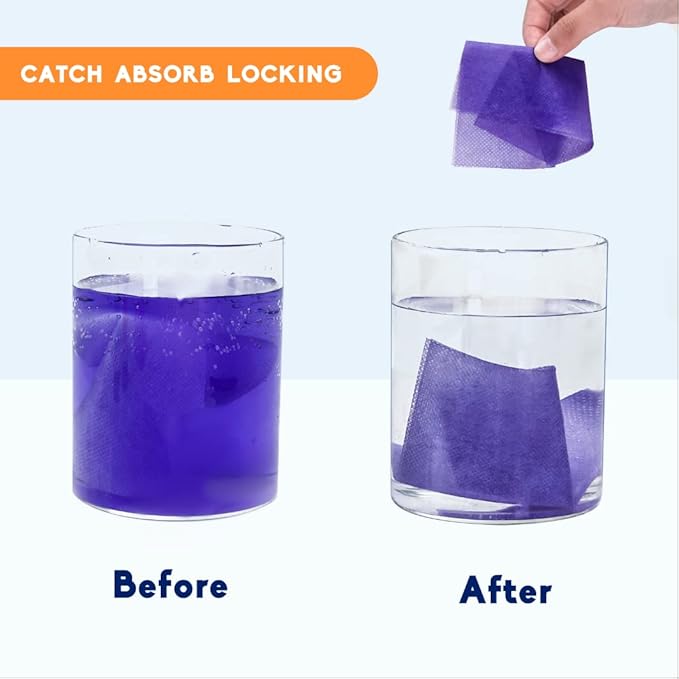 Xcleen Color Absorber Laundry Sheets 80 Count, Dye Catcher to Prevent Clothes from Smearing, Fragrance Free Color Trapping Sheets for Home School or Apartment