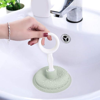 2pcs Handheld Suction Pipe Cleaner, Pipeline Dredging Tool Strong Suction Pp And Pe Material Easy To Use And Clean (green)