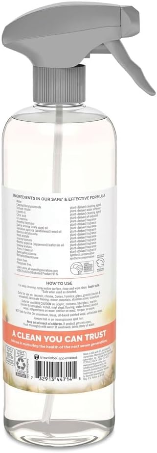 Natural All-Purpose Cleaner, Morning Meadow, 23 Oz Trigger Spray Bottle, 8/Carton