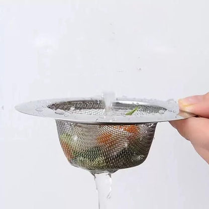 2Pcs Sink Drain Strainer, Stainless Steel Mesh Drain Filter, 4.52 Inch Wide Rim, Food Debris Collection (2, 4.52 Inch)